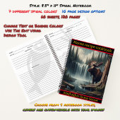 Majestueuze eland naast een rustige waterval in de notitieboek