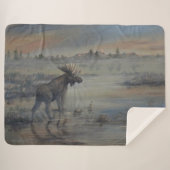 Majestueuze Eland Sherpa Deken (Voorkant (horizontaal))