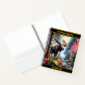 Majestueuze eland staat in de buurt van een levend notitieboek (Binnen)