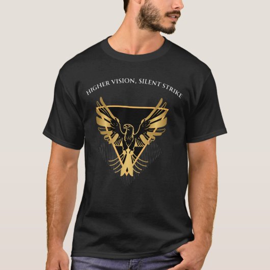 Majestueuze Falcon Visie - "Hoger Perspectief" Geo T-shirt (Voorkant)
