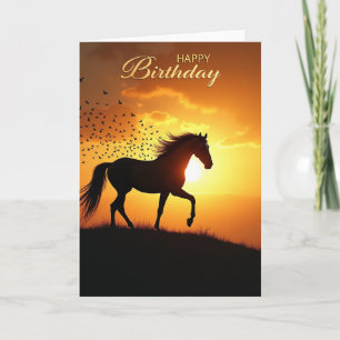 Majestueuze Galop Verjaardagskaart Kaart