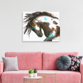 Majestueuze Geest Paard Art Bihrle Canvas Print (Insitu (Woonkamer))