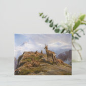 Majestueuze gemzen in de bergen (Rosa Bonheur) Kaart (Staand voorkant)