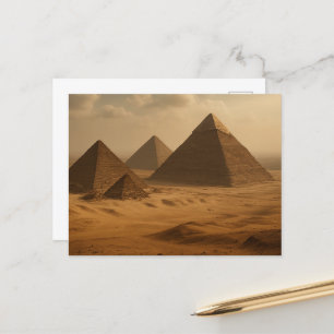Majestueuze Gizeh piramides Egyptisch Briefkaart