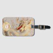 Majestueuze Golden Dragon en Ivoor Bagagelabel (Voorkant (horizontaal))