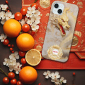 Majestueuze Golden Dragon en Ivoor Case-Mate iPhone Case