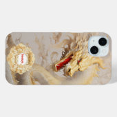 Majestueuze Golden Dragon en Ivoor Case-Mate iPhone Case (Achterkant (horizontaal))