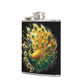 Majestueuze Golden Peacock Elegance Heupfles (Links)