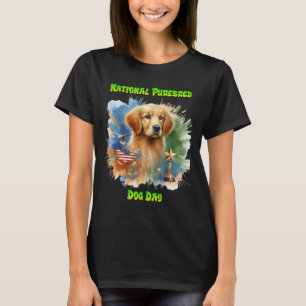 Majestueuze Golden Retriever met trofee en sterren T-shirt