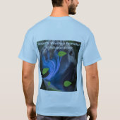 Majestueuze golfrotsformatie in betoverd woud t-shirt (Achterkant)