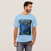 Majestueuze golfrotsformatie in betoverd woud t-shirt (Voorkant volledig)