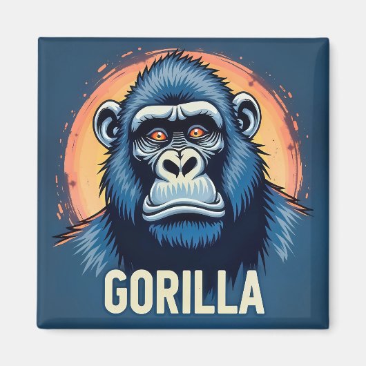 Majestueuze Gorilla Magneet (Voorkant)