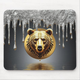 Majestueuze Gouden Beer Wildlife Symbool 🐻 Muismat