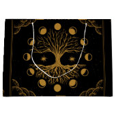 Majestueuze gouden boom van het leven groot cadeauzakje (Voorkant)