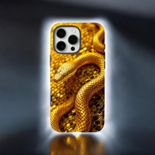 Majestueuze Gouden Slang Case-Mate iPhone Case