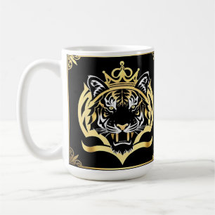 Majestueuze Gouden Tijger Illustratie Koffiemok