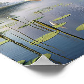Majestueuze Great Egret in rustige wetlands Poster (Hoek)