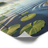 Majestueuze Great Egret in rustige wetlands Poster (Hoek)