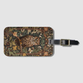 Majestueuze Great Horned Owl Forest Bagagelabel (Voorkant (horizontaal))