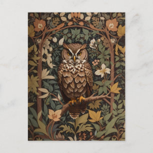 Majestueuze Great Horned Owl Forest Briefkaart