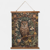 Majestueuze Great Horned Owl Forest Hangend Wandkleed (Voorkant)