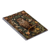 Majestueuze Great Horned Owl Forest Notitieboek (Rechterzijde)