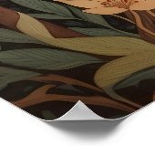 Majestueuze Great Horned Owl Forest Poster (Hoek)