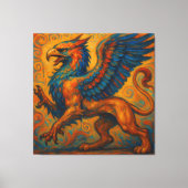 Majestueuze Griffioen van het Oude Griekenland Canvas Afdruk (Voorkant)