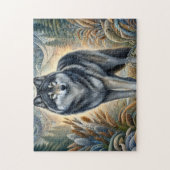 Majestueuze Grijze Wolf Legpuzzel (Verticaal)