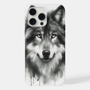 Majestueuze Grijze Wolf Stunning Watercolor Wilde iPhone 15 Pro Max Case