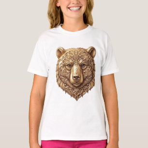 Majestueuze Grizzlybeer Kids T-Shirt, Koninklijke T-shirt
