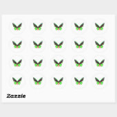 Majestueuze Groene Limoen Vlinder Sticker - Volled (Vel)