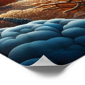 Majestueuze haai: onder de oceaangolven poster (Hoek)