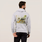 Majestueuze handgeschilderde Bengaalse tijger Hoodie (Achterkant volledig)