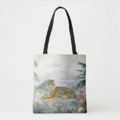 Majestueuze handgeschilderde koninklijke Bengaalse Tote Bag (Voorkant)