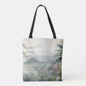 Majestueuze handgeschilderde koninklijke Bengaalse Tote Bag (Achterkant)