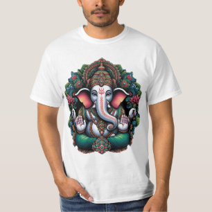 "Majestueuze Heer Ganesha in Goddelijke Aura" T-shirt