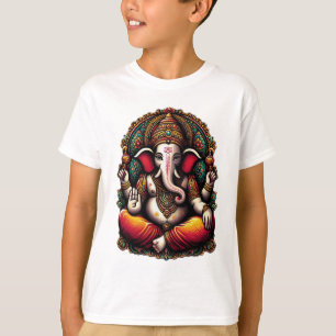 Majestueuze Heer Ganesha in Goddelijke Aura T-shirt