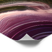 Majestueuze hemelse draak boven Fantasy Mountains Poster (Hoek)