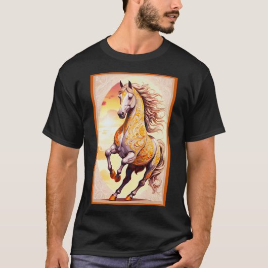 majestueuze hengst, t-shirt (Voorkant)