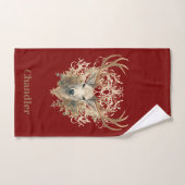 Majestueuze Hert - Aangepaste Naam Bad Handdoek (Handdoek)