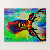 majestueuze hert - Proud stag Legpuzzel (Horizontaal)