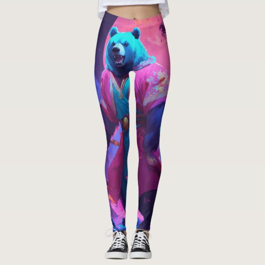 Majestueuze ijsbeer leggings (Voorkant)