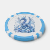 Majestueuze IJsdraak  Poker Chips (Enkel)