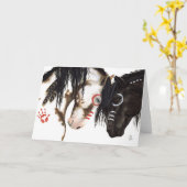 Majestueuze Indiaanse paarden door BiHrLe Kaart (Gele Bloem)