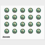 Majestueuze Javaanse Havikarend Kunst - Zeldzame I Ronde Sticker (Vel)