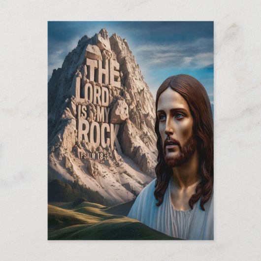 Majestueuze Jezus: Bewaker van de Berg Briefkaart (Voorkant)