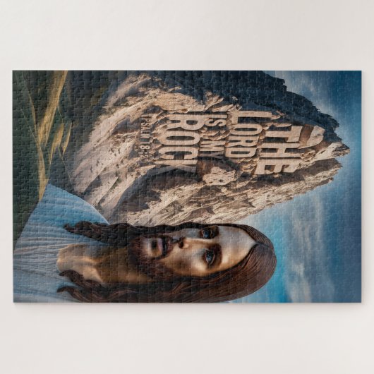 Majestueuze Jezus: Bewaker van de Berg Legpuzzel (Horizontaal)