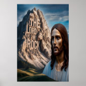 Majestueuze Jezus: Bewaker van de Berg Poster (Voorkant)