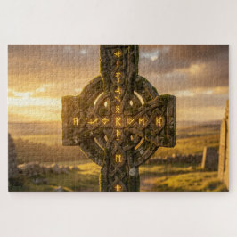 Majestueuze Keltische Stenen Kruis Legpuzzel